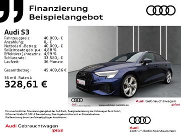 Audi Leasingangebot: Audi S3 Lim. *MATRIX*B&O*R-CAM*Opt.-Schwarz+*NAV+*