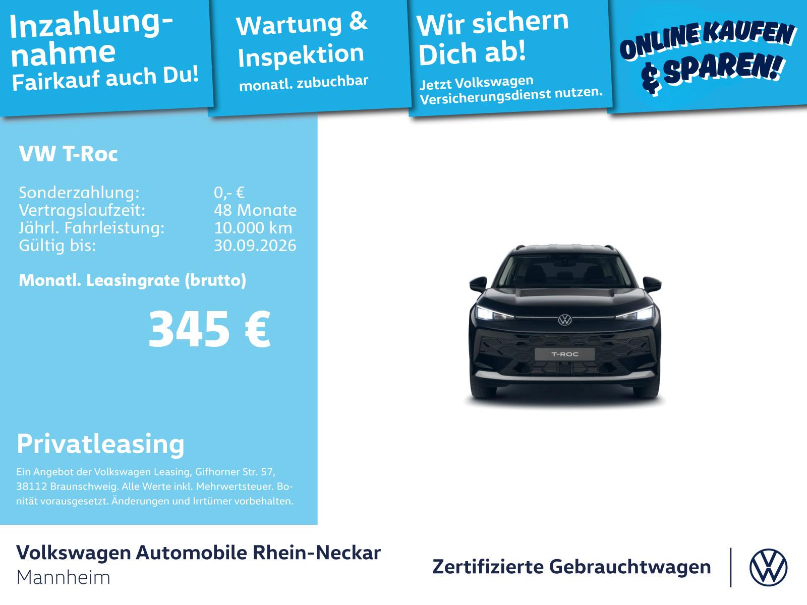 Volkswagen T-Roc 1.5 eTSI Life DSG Navi Kamera LED uvm., миниатюра 2