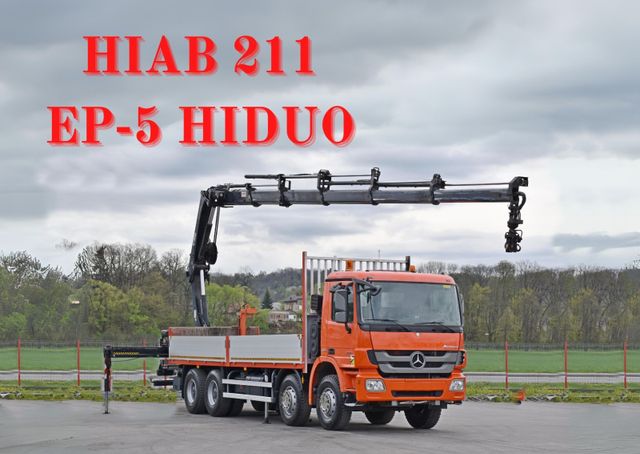 Mercedes-Benz ACTROS 3241 *HIAB 211 EP-5 HIDUO + FUNK* 8x4