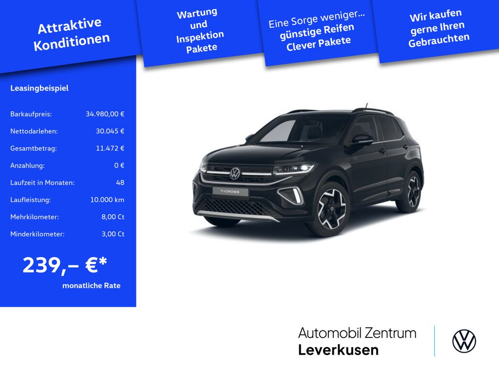 T-Cross DSG R-Line AHK MATRIX ACC KAM SHZ KLIMA