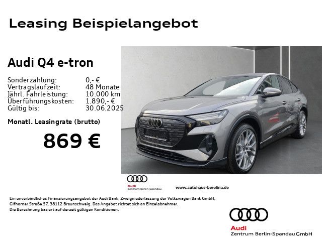 AUDI Q4 e-tron 55 Sportback qu. S line *PANO*SONOS*
