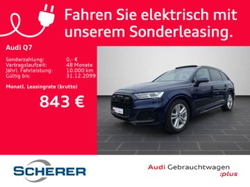 Audi Leasingangebot: Audi Q7 S line 55TFSIe  AHK PANO 360 LM 21Zoll