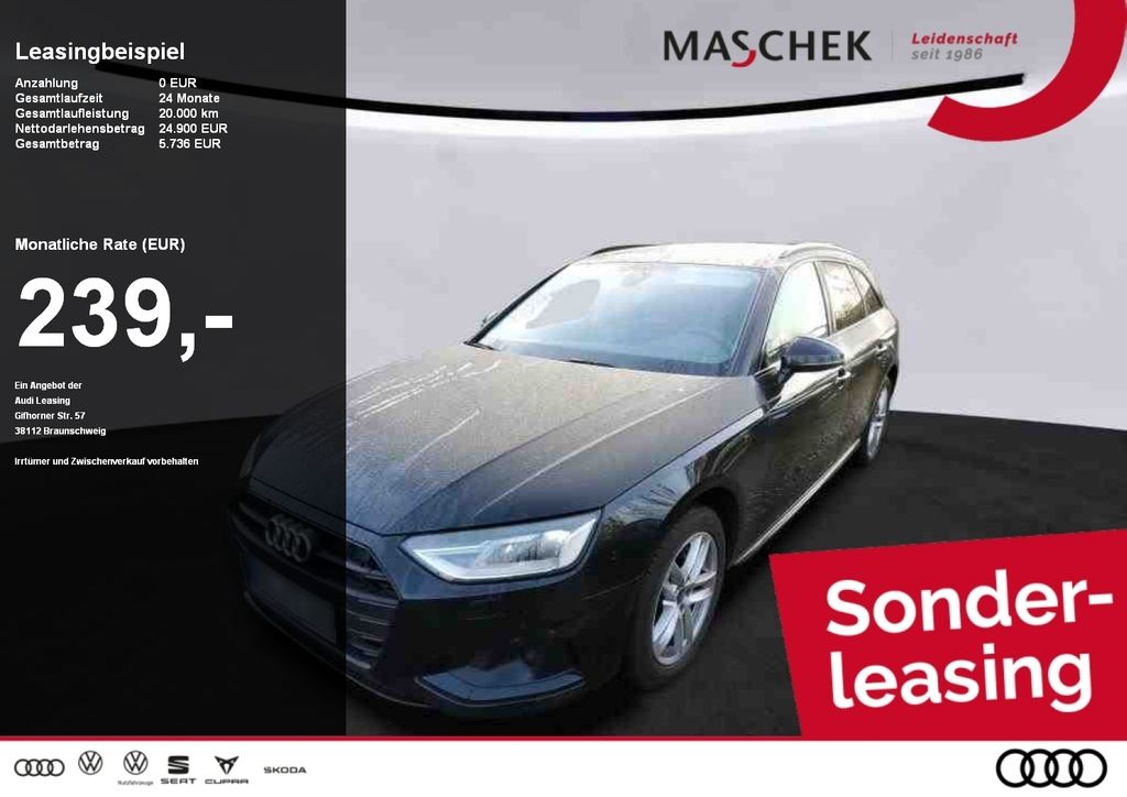 Audi A4 Avant 40 TDI S tronic ACC Memory RearView ACC