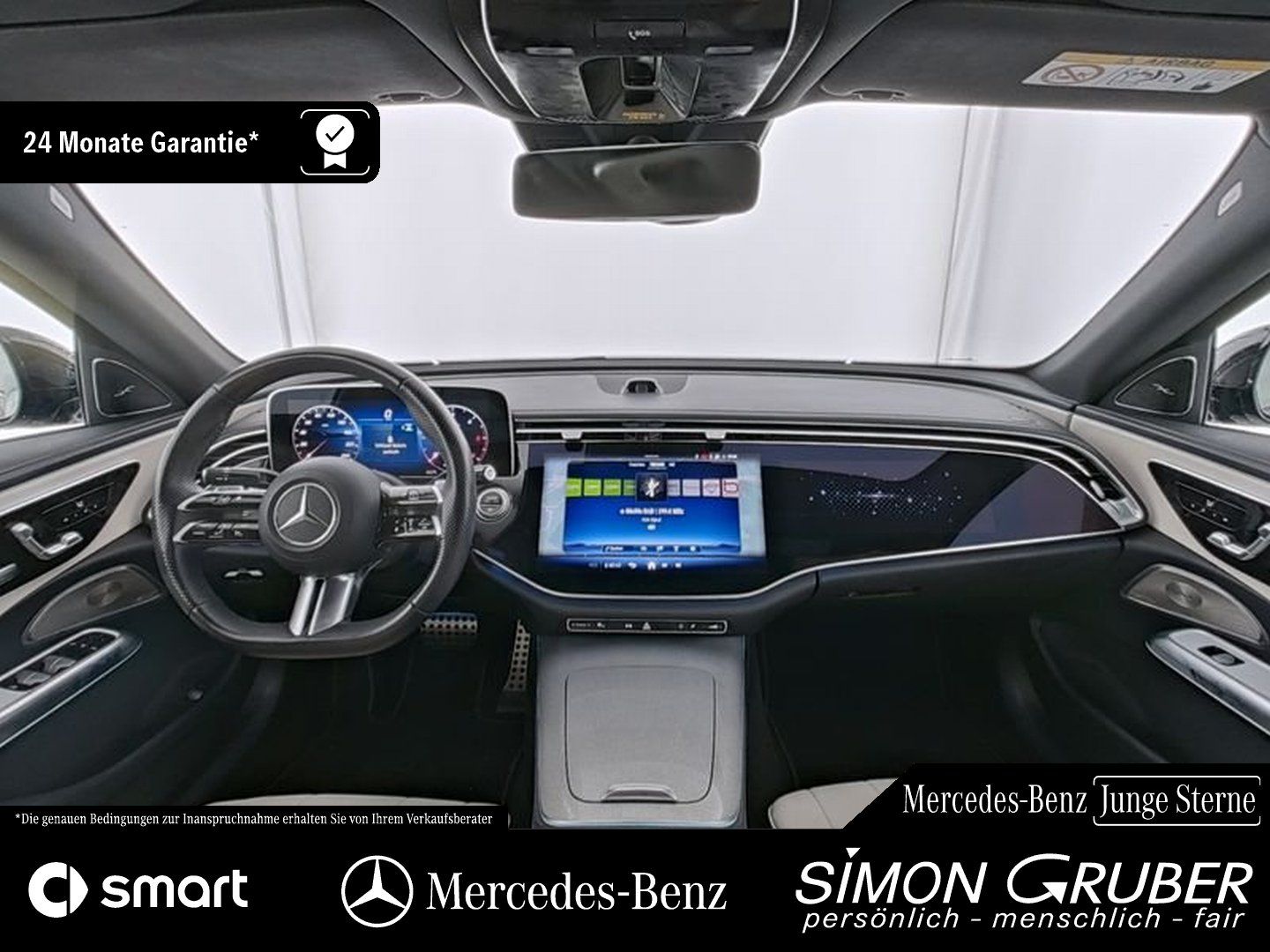 Fahrzeugabbildung Mercedes-Benz E 220 d AMG Superscreen Pano Burm Night 360° 20"