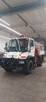 Mercedes-Benz Unimog U400 Kipper mit Palfinger Ladekran, 170KW - Kipper Mit ladekran