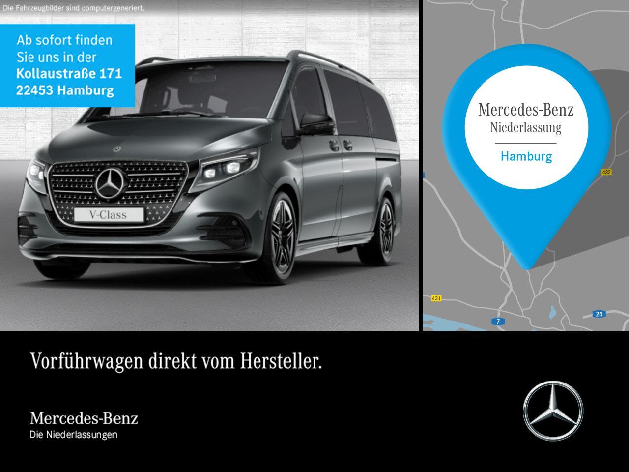 MERCEDES-BENZ V 250 d Lang STYLE+AMG+9G+AHK+StandHZ+Navi+DIS