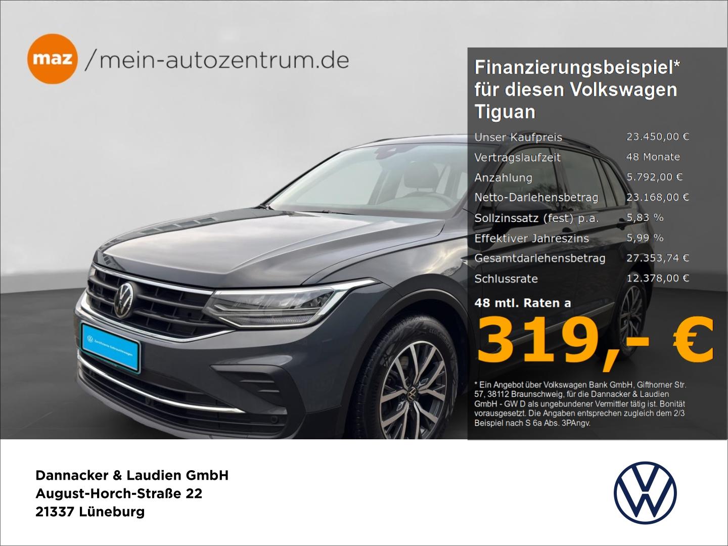 Volkswagen Tiguan 1.5 TSI Life Alu LED AHK Kamera ACC Navi 