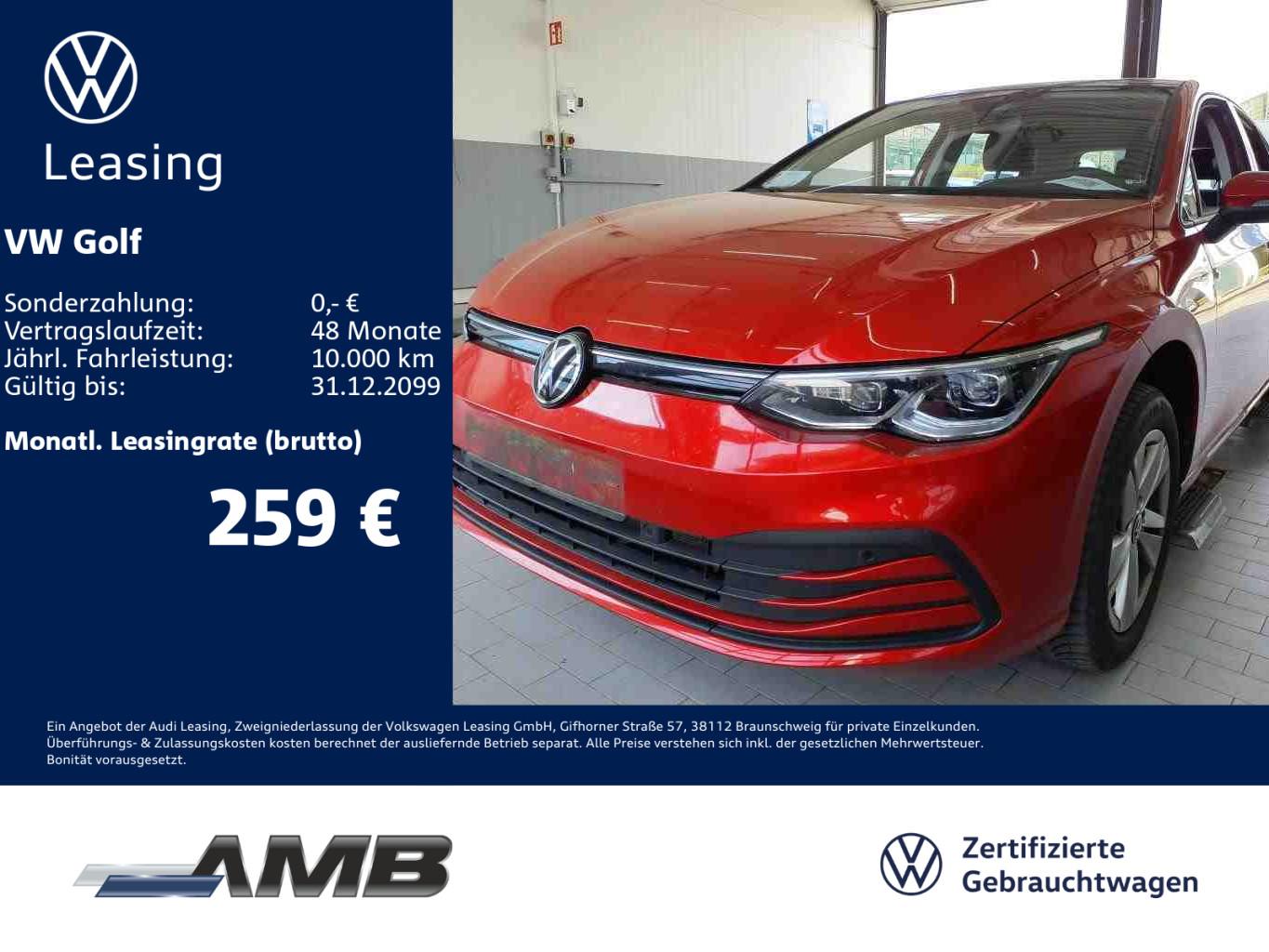 Volkswagen Golf Life 1.5 TSI AHK/Matrix/Travel/Pano/Standhz
