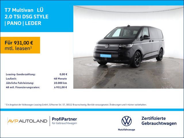 Volkswagen T7 Multivan  LÜ 2.0 TSI DSG STYLE | PANO | LEDER