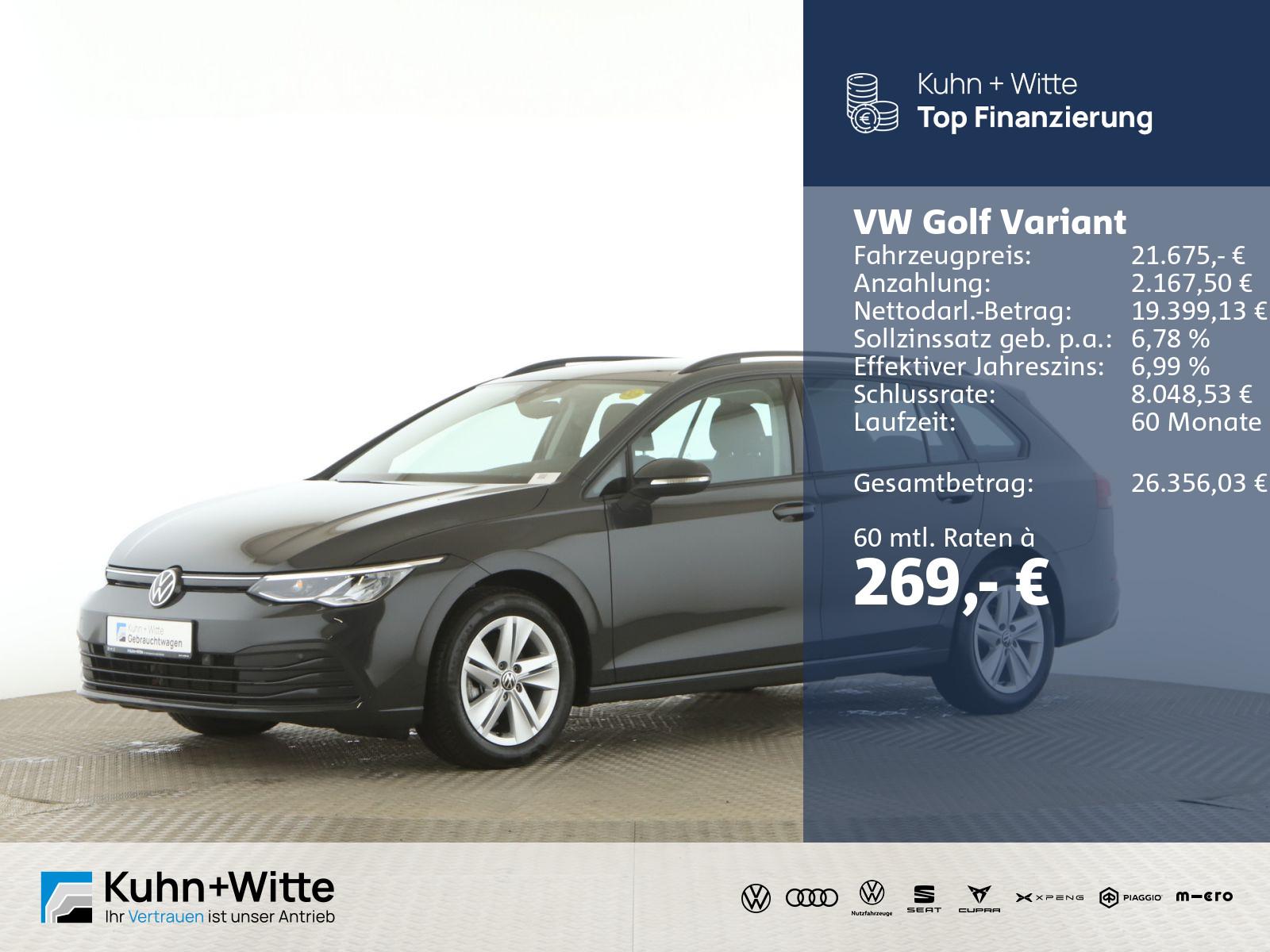 Volkswagen Golf VIII Variant 1.0 eTSI Life LED+PDC+Navi