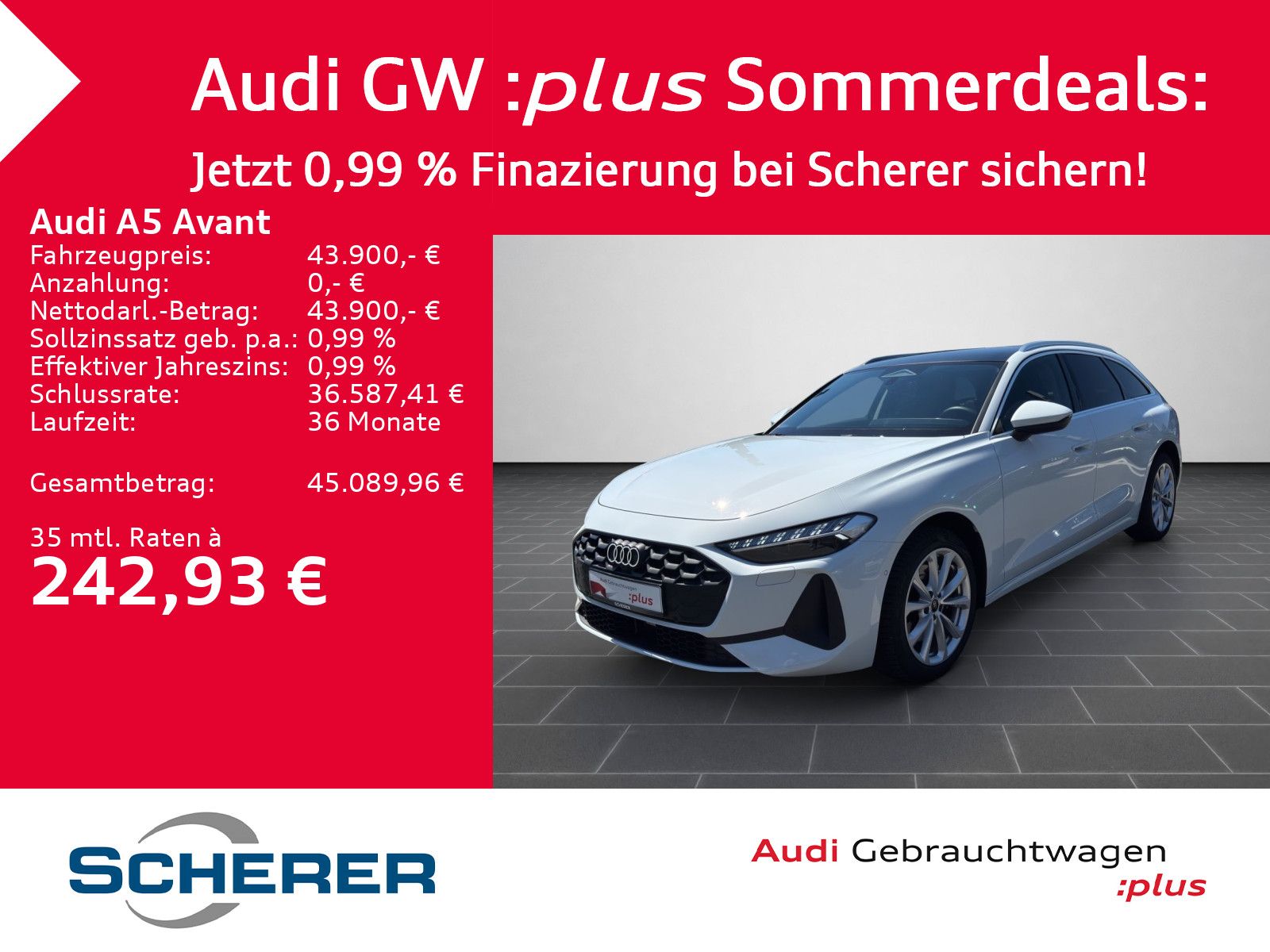 Audi A5 Avant TDI S tronic PANO AHK KAMERA