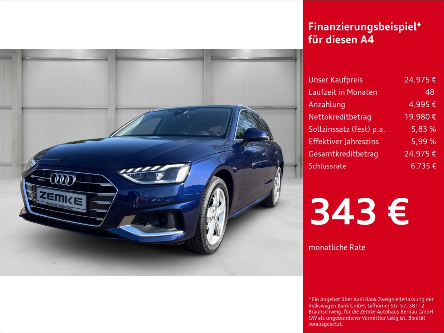 Audi A4 Avant 40 TDI S-tronic quattro advanced AHK-kl