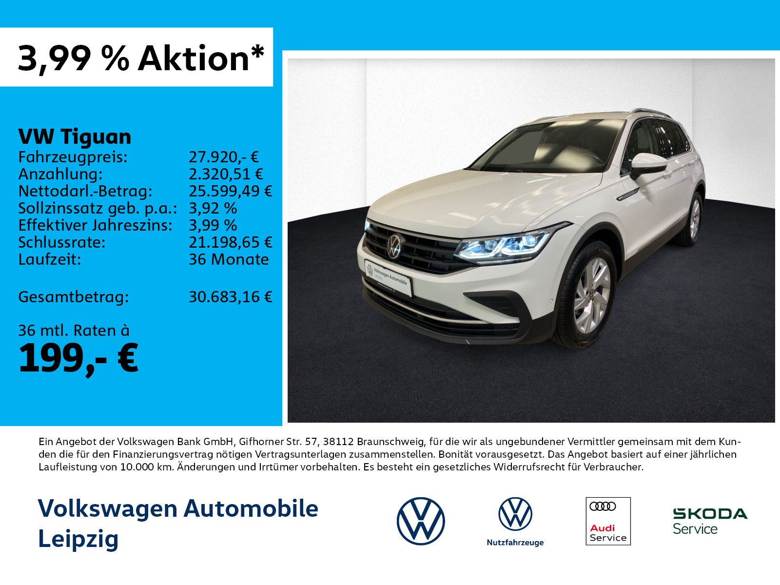 Volkswagen Tiguan 2.0 TDI Life 4M *AHK*Matrix*DSG*Navi