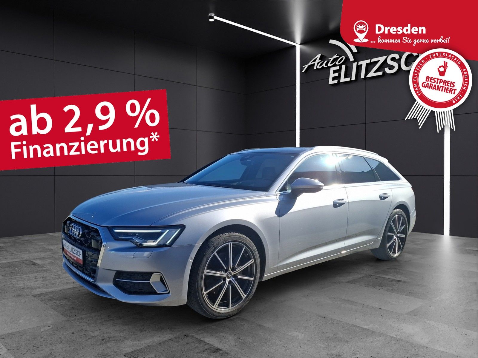 Fahrzeugabbildung Audi A6 Avant 50 TDI advanced S-Line quattro Matrix A