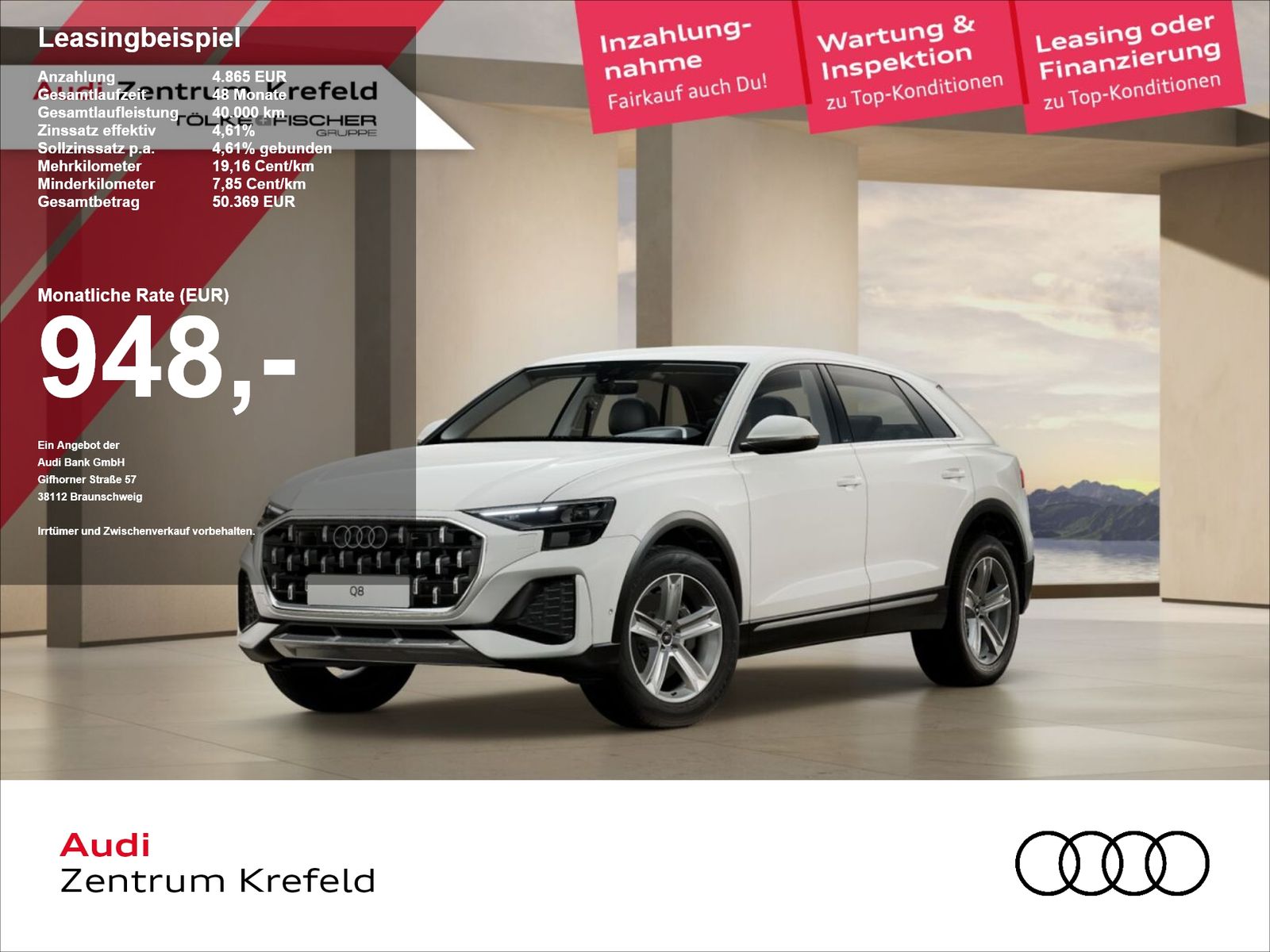 Audi Q8 SUV e-hybrid quattro 290 kW tiptronic