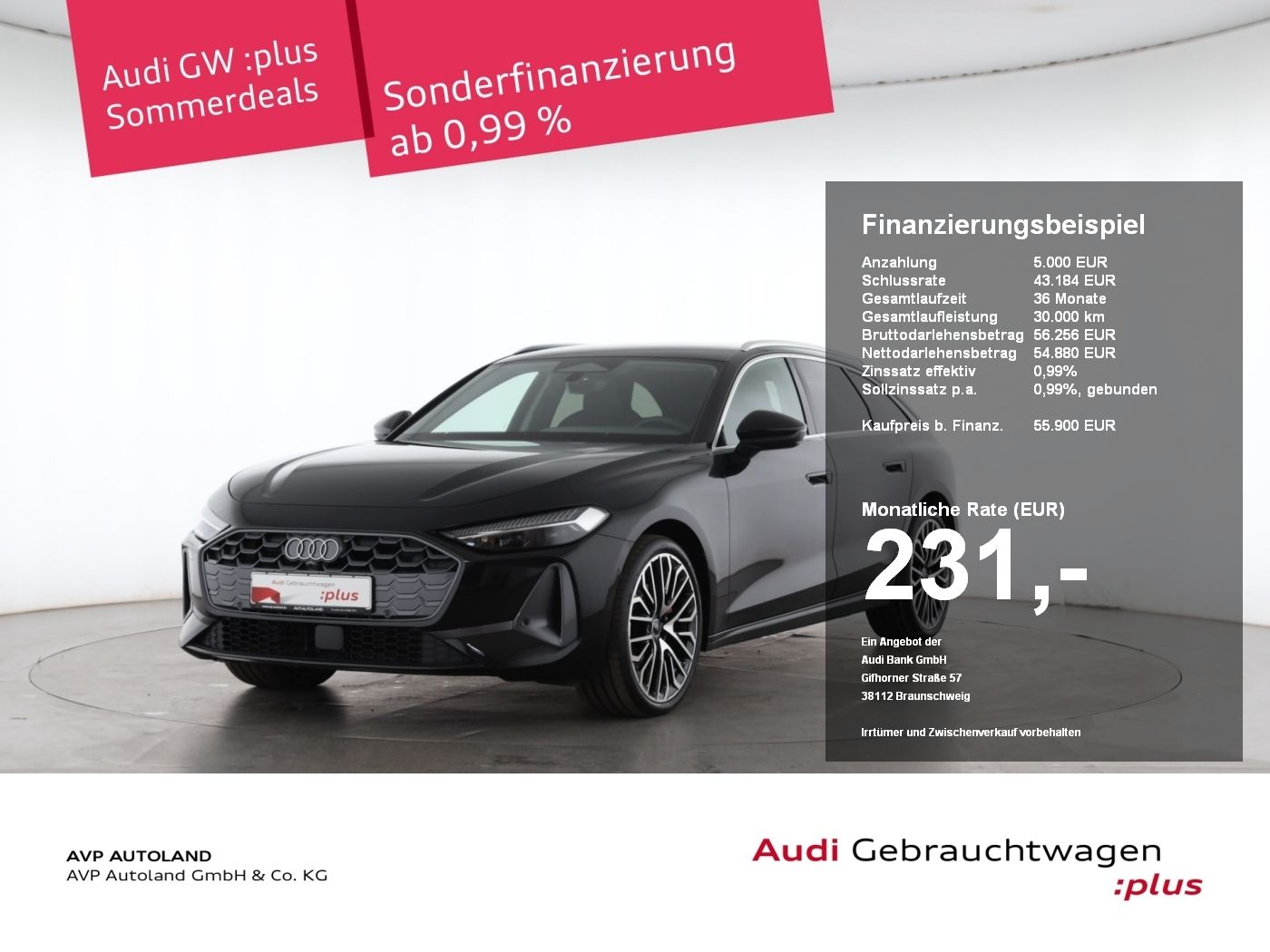 Audi A5 Avant TFSI quattro S tronic advanced AHK