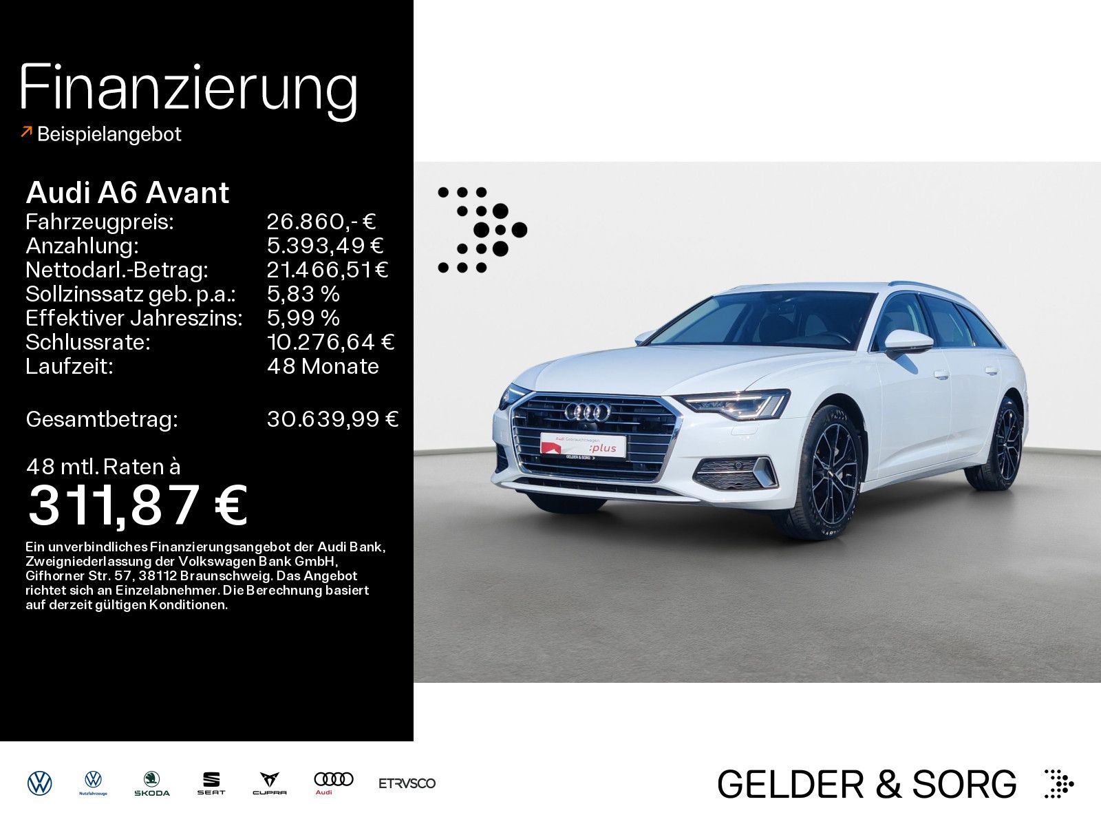 Audi A6 Avant 45 TFSI sport Tour Matrix 360 Lenkradhz foto 1