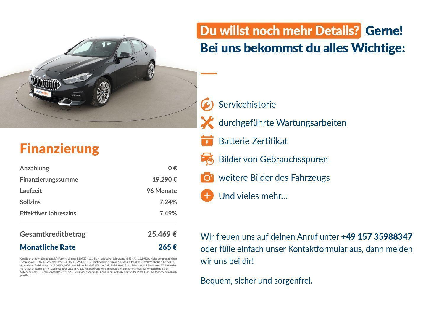 BMW 2er Gran Coupé 218d Gran Coupe Luxury Line Aut.*NAVI*LED*TEMPO*, миниатюра 14