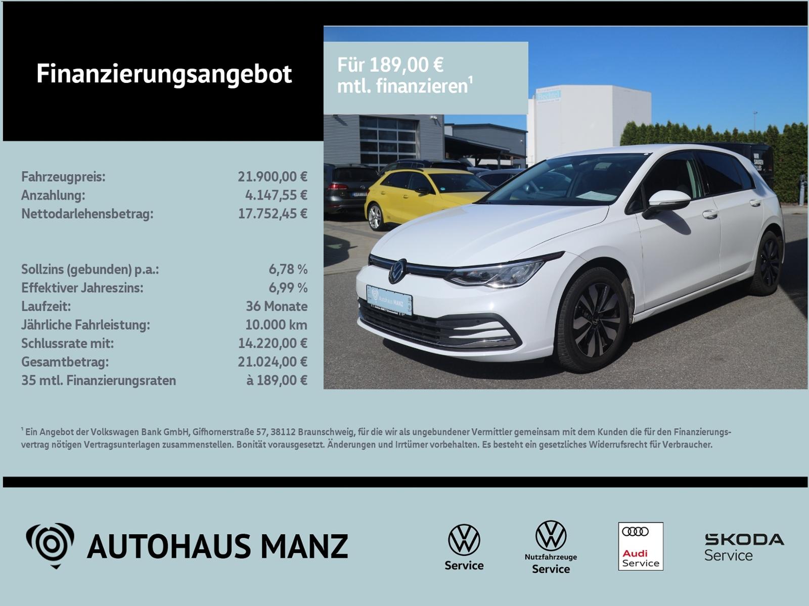 Volkswagen Golf VIII Lim. 1.5 TSI Life Move KLIMA LED NAVI