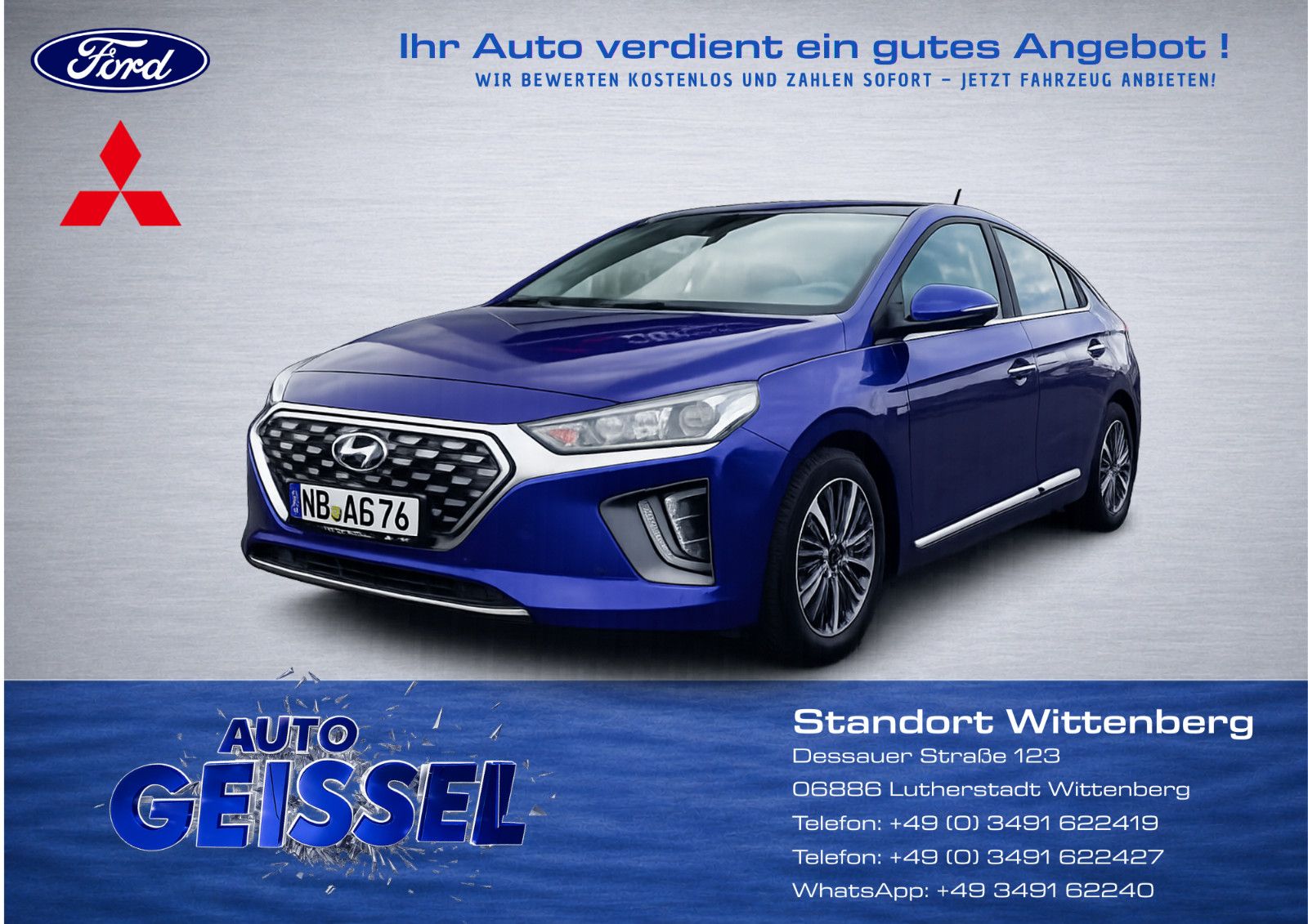 Hyundai Ioniq Prime Plug-In Hybrid Sitzbelüftung Leder