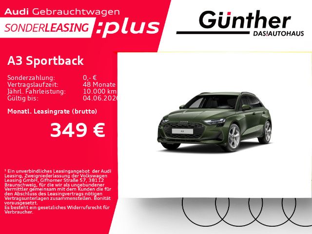 Audi A3 Sportback 40 TFSIe+WINTERRÄDER+AHK+RÜCKFAHRKA