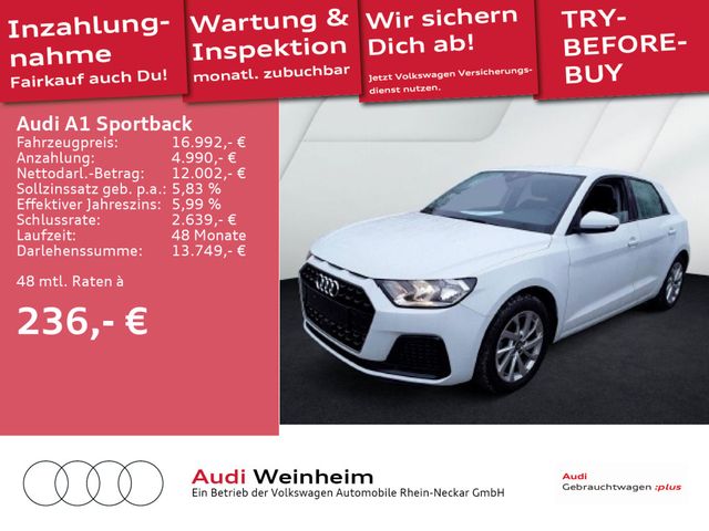 Audi A1 Sportback 25 TFSI advanced PDC SHZ Klima Digi