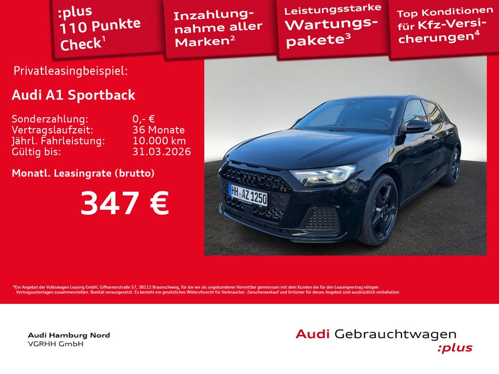 A1 Sportback 30 TFSI S tronic LED Sound Virtual