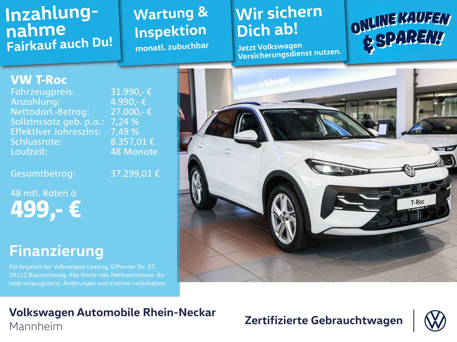Volkswagen T-Roc 1.5 eTSI Life Klima LED uvm foto 2
