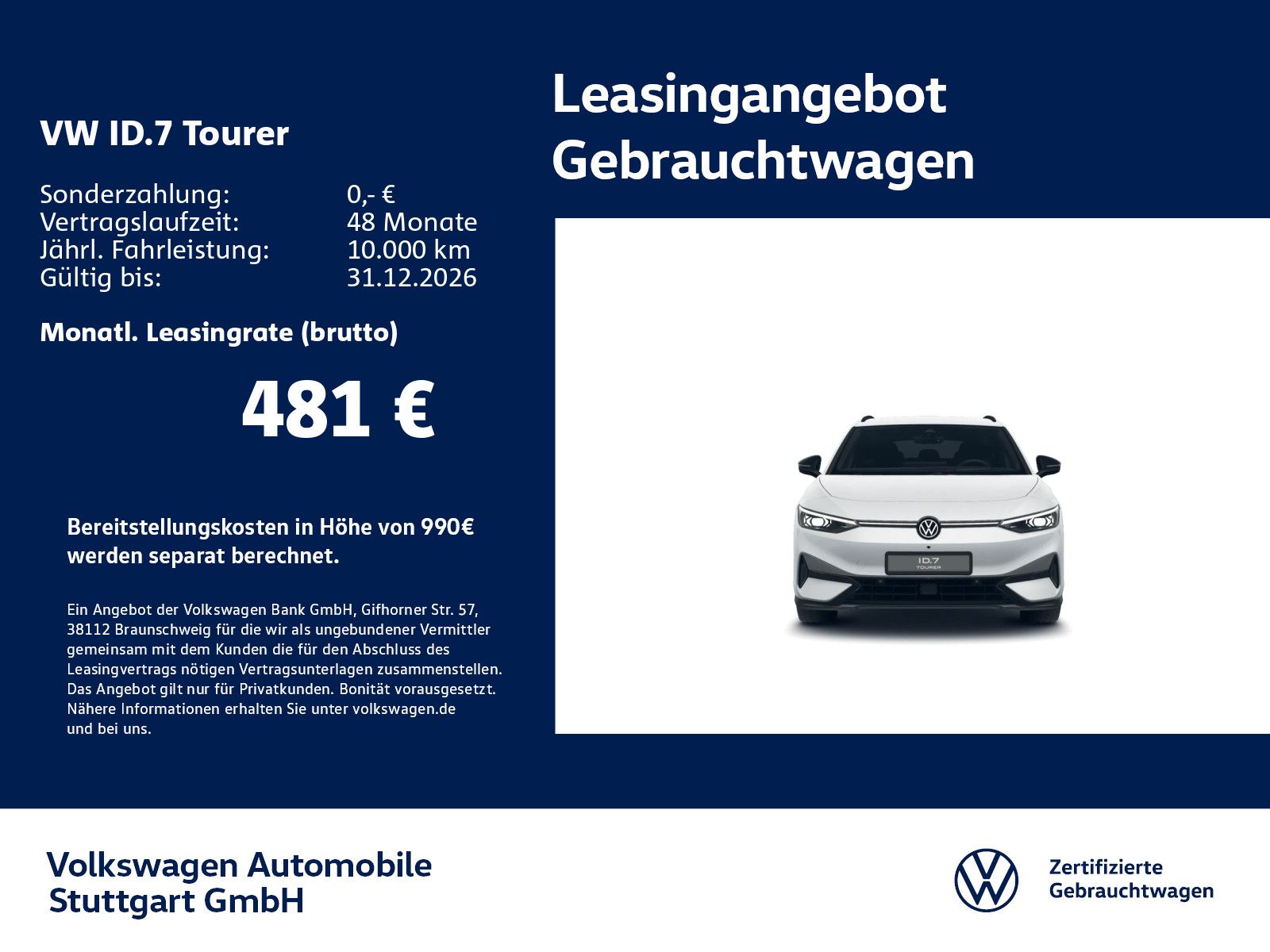 Volkswagen ID.7 Tourer Pro Navi Kamera AHK ACC LED SHZ imagem 2
