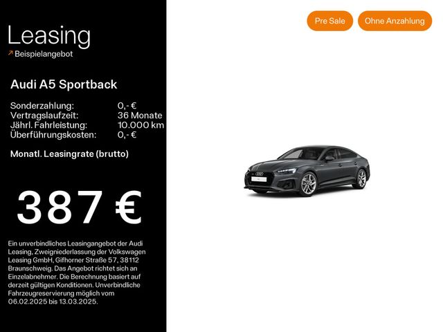 Audi A5 Sportback 40 TFSI quattro S line*Navi*Matrix*