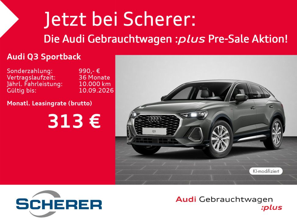 Audi Q3 Sportback S line 40 TFSI quattro S tronic RFK