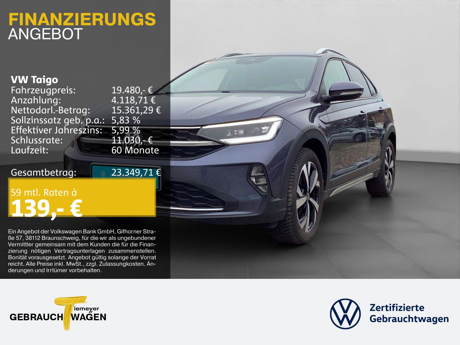 Volkswagen Taigo 1.0 TSI DSG STYLE IQ.DRIVE MATRIX KAMERA N