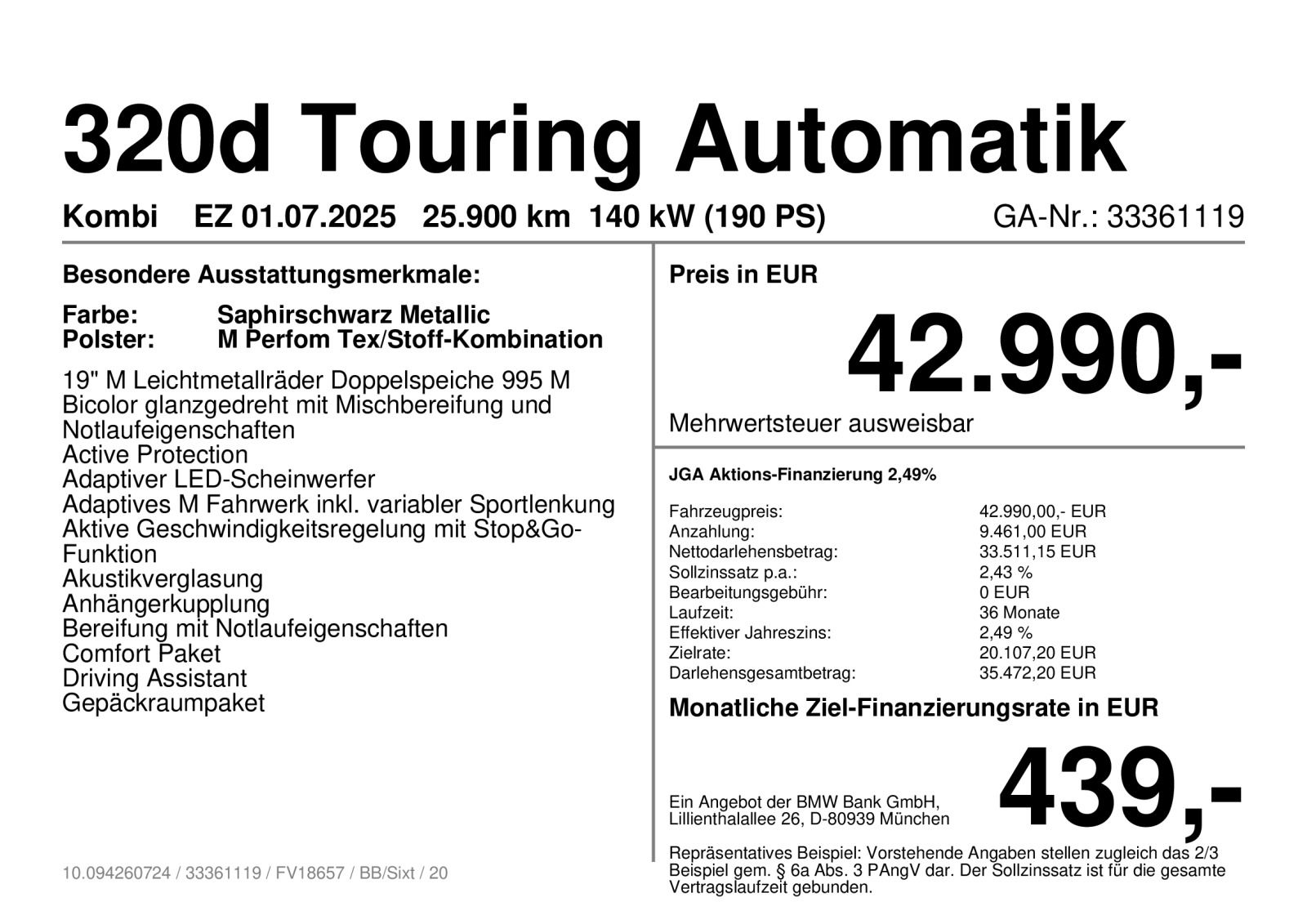 BMW 320d Touring M Sportpaket AHK ACC ab 2,49% foto 4
