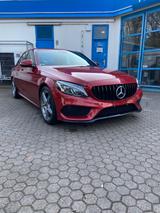 Mercedes-Benz  AMG Interieur/Exterieur, Voll-LED, Serv+TÜV Neu - rote Mercedes-Benz C 180
