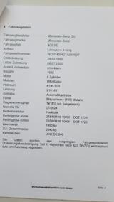 Mercedes-Benz SE 400  W140 V8 HZ - Mercedes-Benz S-Klasse W140 mit Benzin-Antrieb