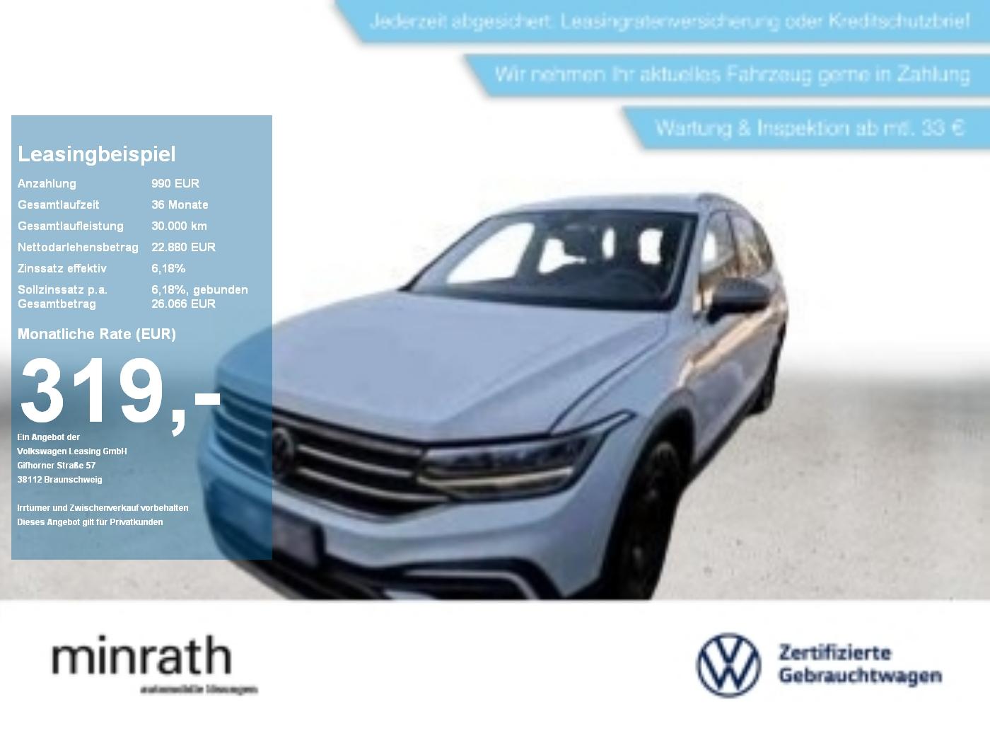 Volkswagen Tiguan Allspace Life 1.5 TSI AHK+ACC+LED+NAVI+PD