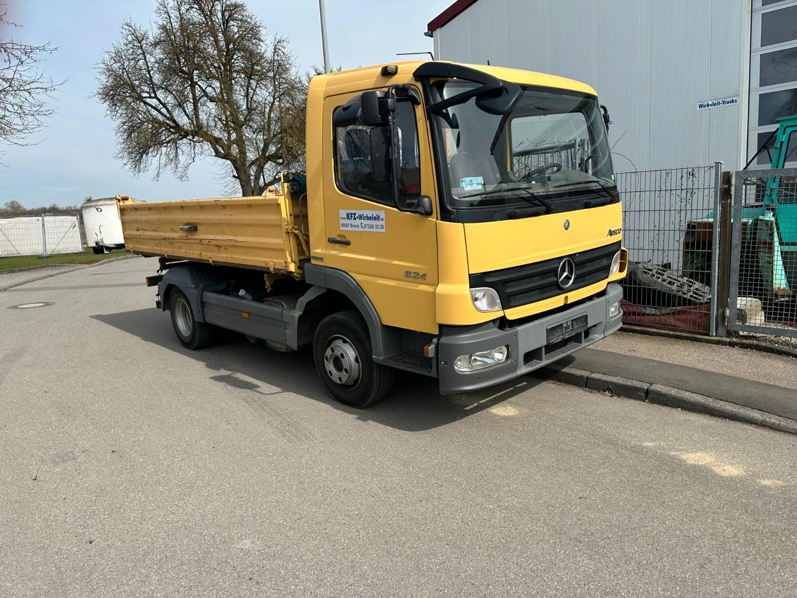 Mercedes-Benz Atego, MB 824 Kipper 600er Bordwände, 6 Zyl. AHK