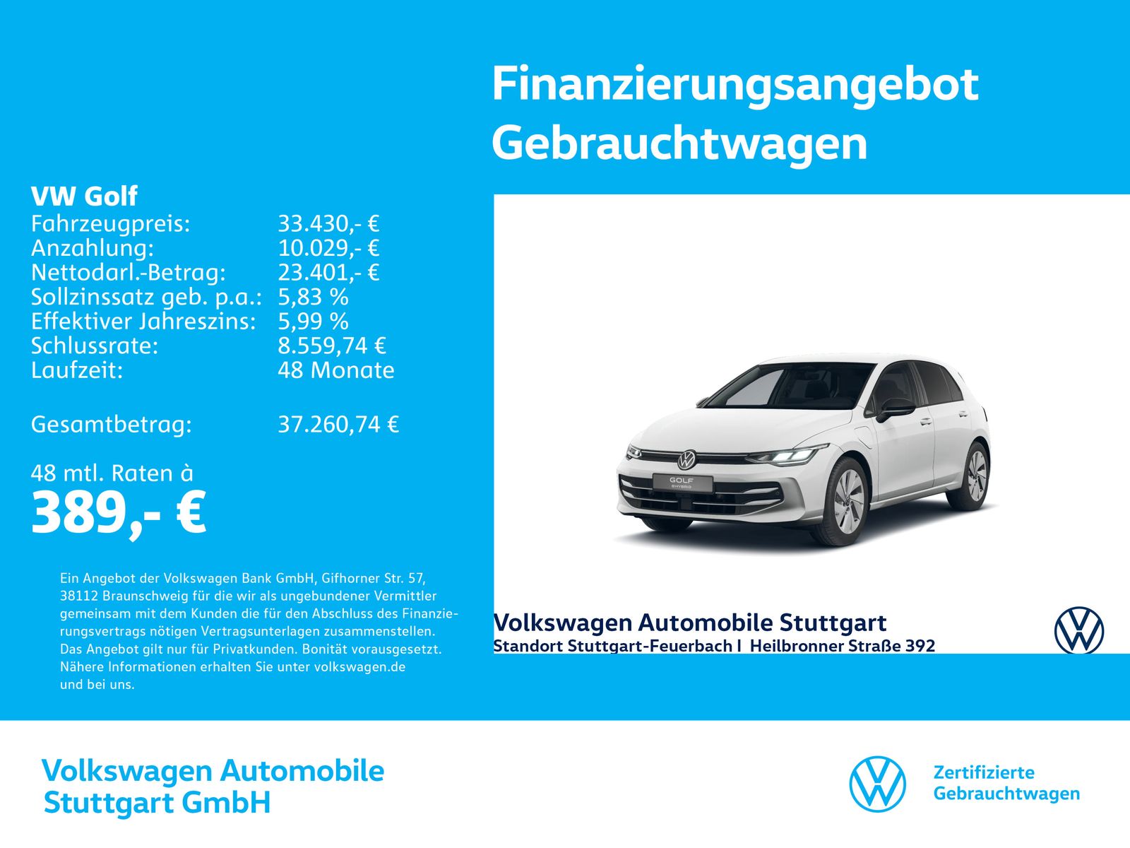Volkswagen Golf VIII Energy eHybrid  1.5 TSI