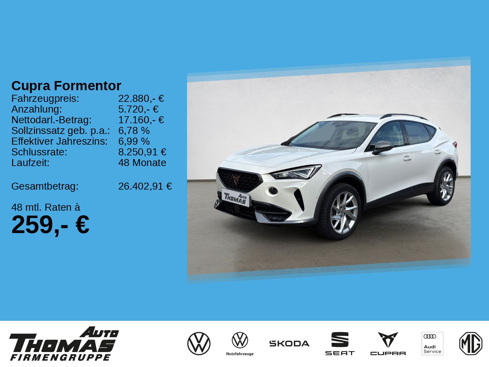 Cupra Formentor 1.5TSI DSG