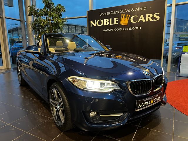 BMW 218d Cabrio Sport Line LED XENON NAVI ALU