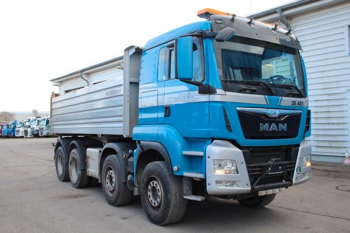 MAN 35.480 K, 8x4 Meiller Bordmatic, Intarder
