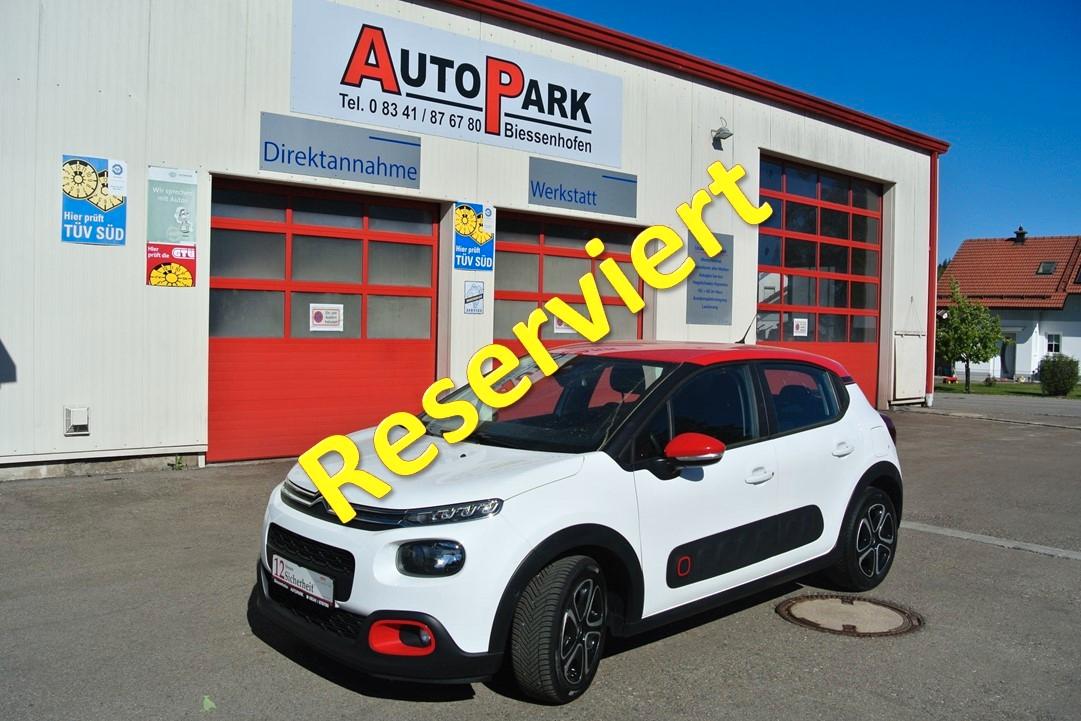 Citroën C3 Shine,Klima,Navy,Garantie ,8-Fach bereift