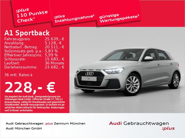 Audi A1 Sportback 25 TFSI S tronic S line Virtual/LED