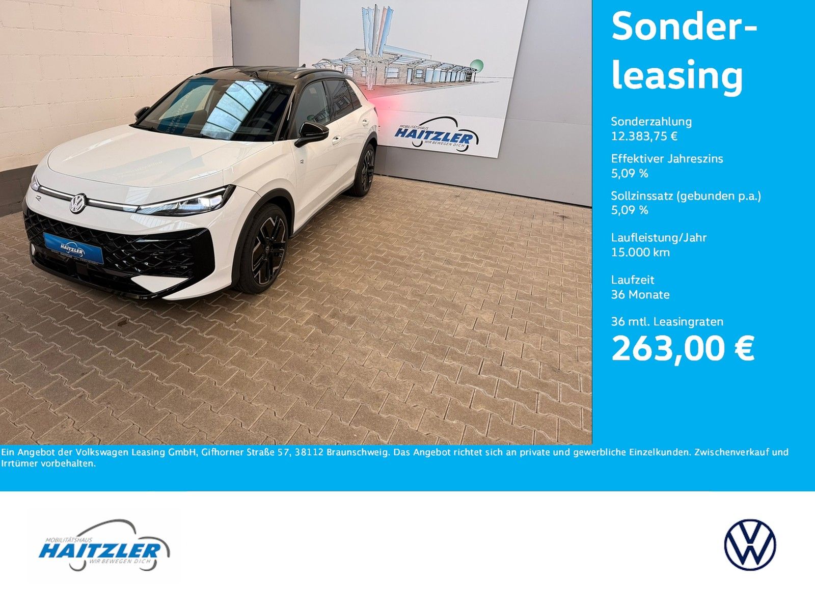 Fahrzeugabbildung Volkswagen T-Roc R-Line 1.5 eTSI DSG +Black-Style + Keyless
