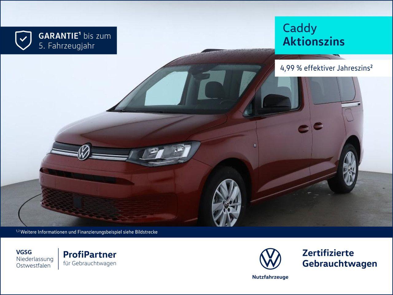 Volkswagen Caddy Life AHK Heckflügeltüren Navi Sitzhzg