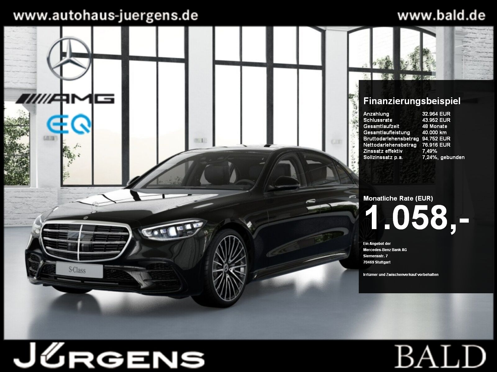 MERCEDES-BENZ S 500 4M L AMG-Sport/Exklusiv/Nappa/Sitzklima/21