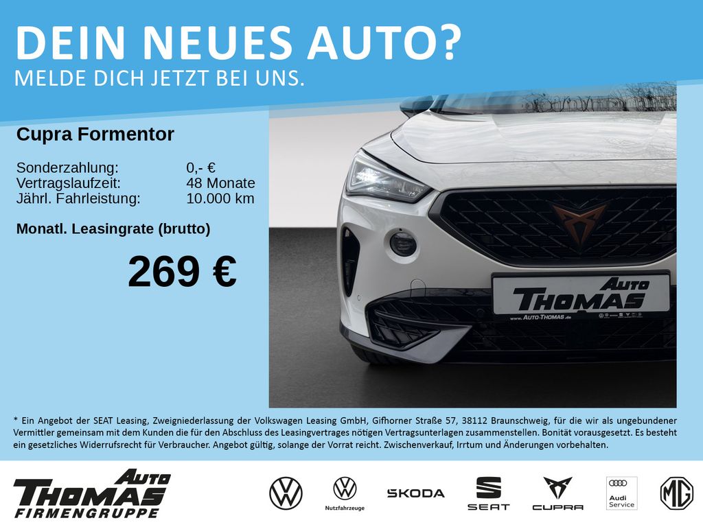 Abbildung Leasingangebot Cupra Formentor VZ 2.0 TSI DSG