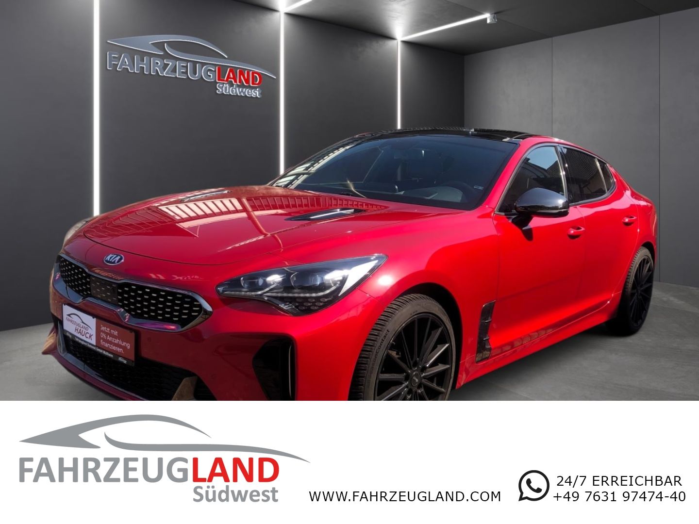 Gebrauchtwagen Kia Stinger Stinger GT 4WD 3.3 V6 T-GDI Schiebedach Klima PD in Müllheim