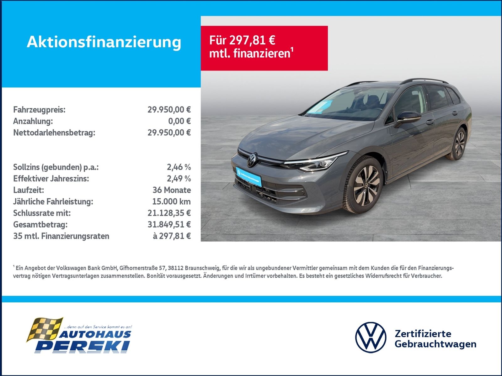 Volkswagen Golf VIII 8 Variant 1.5 eTSI GOAL DSG AHK KLIM foto 1