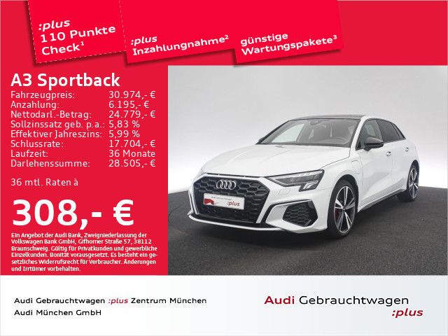 Audi A3 Sportback 45 TFSI e S tronic 2x S line Pano/A